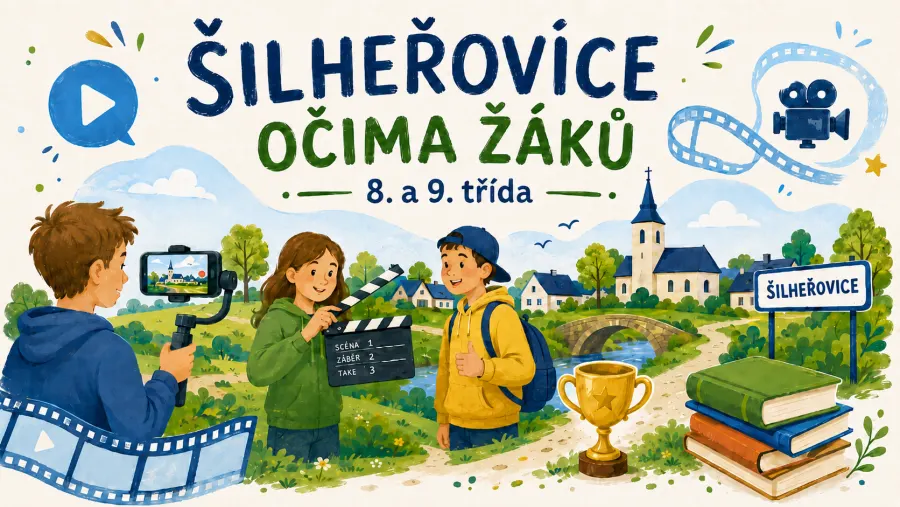 Šilheřovice očima žáků jako video, které škole získalo nové knihy